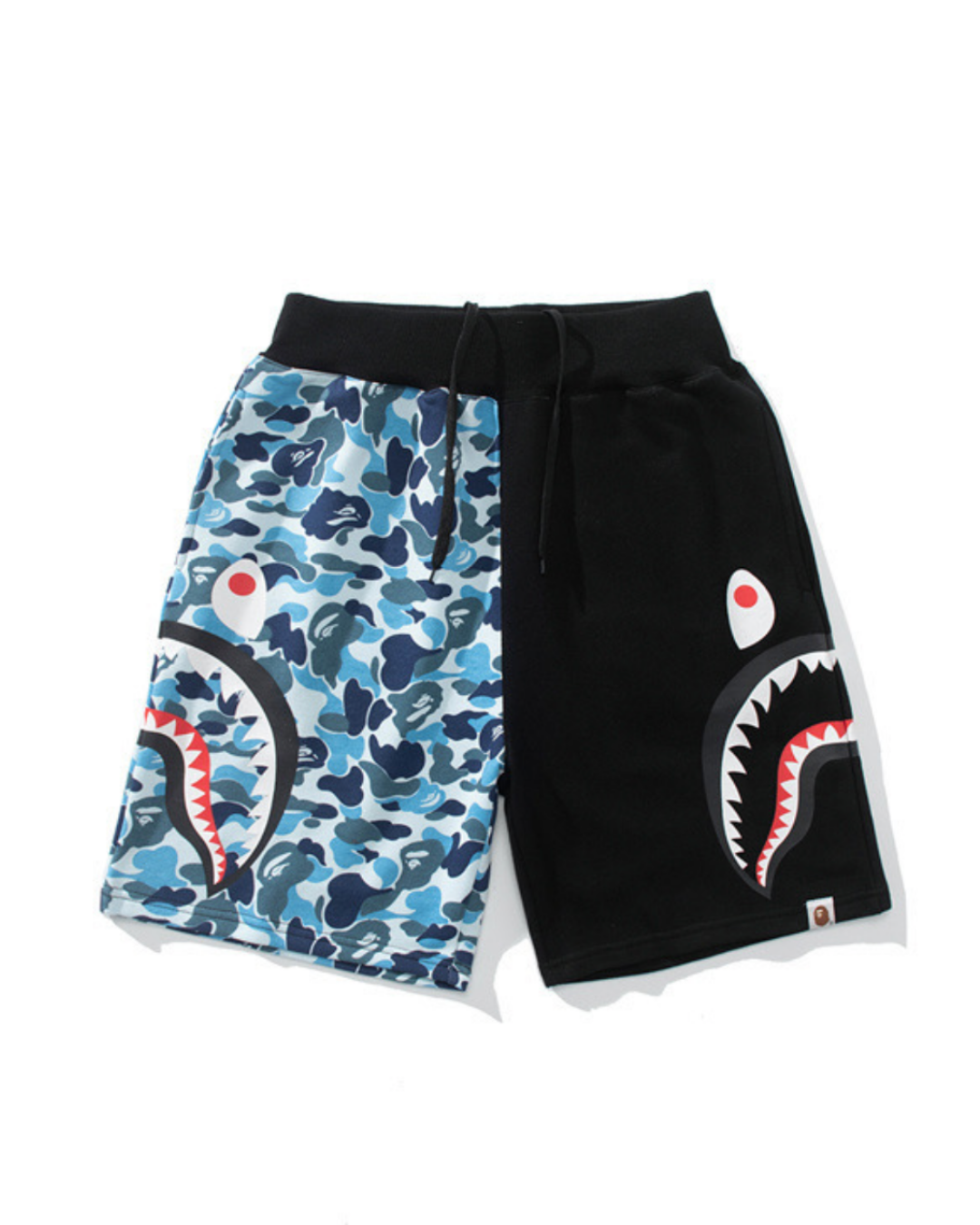 SHORT BAPE DOBLE SHARK BICOLOR