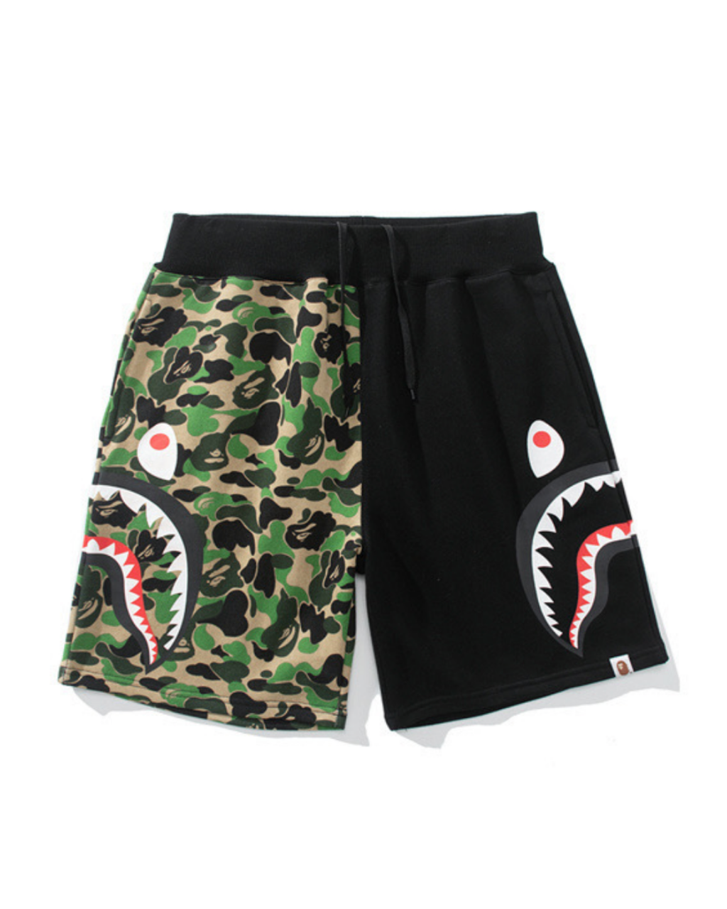SHORT BAPE DOBLE SHARK BICOLOR