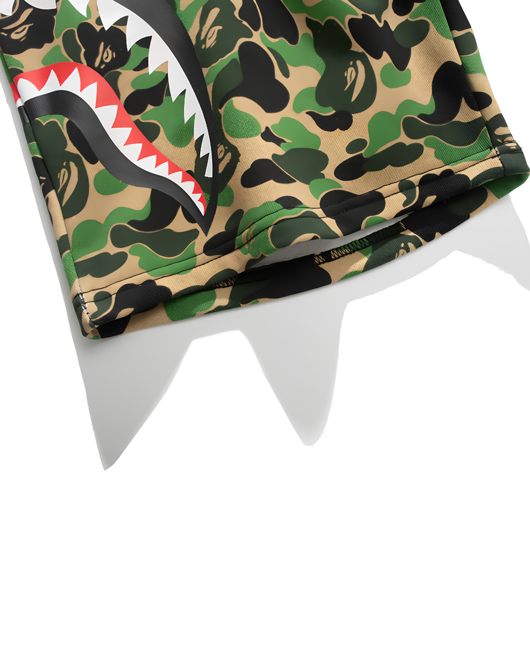 SHORT BAPE DOBLE SHARK BICOLOR