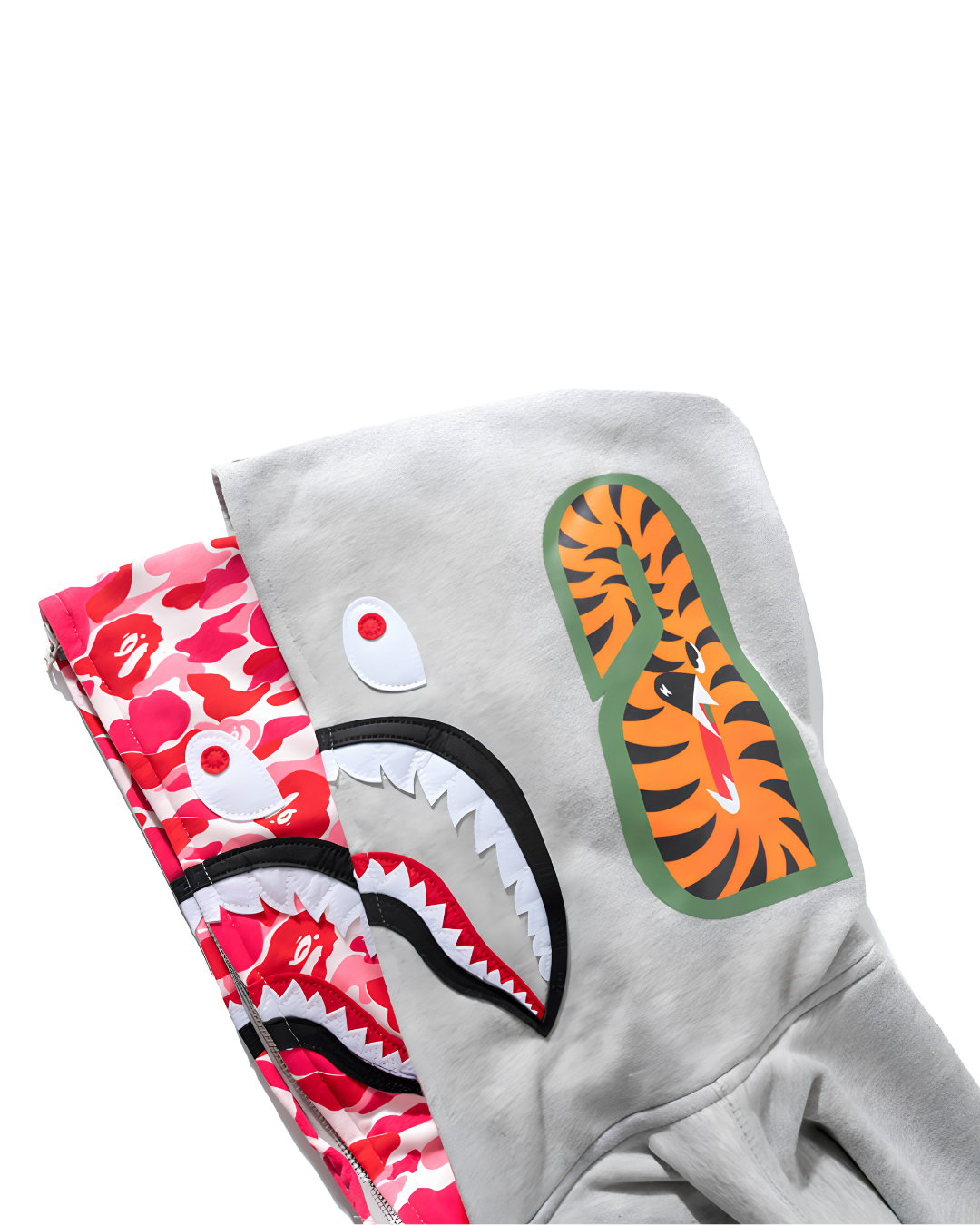 HOODIE ZIPPER BAPE SHARK ABC