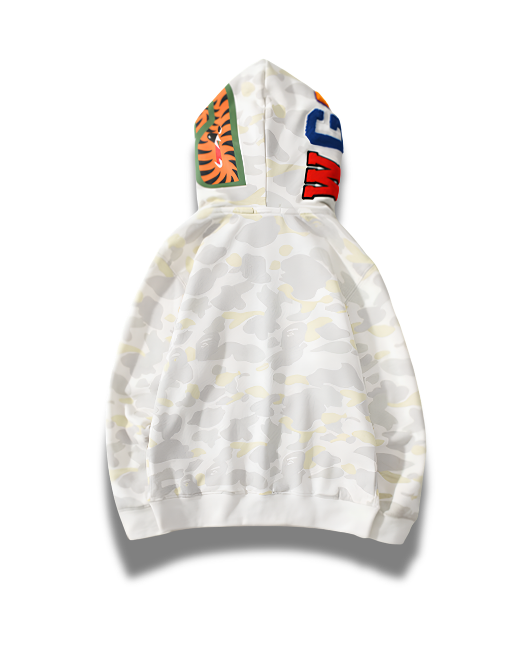 HOODIE ZIPPER BAPE SHARK CITY DOBLE GORRO