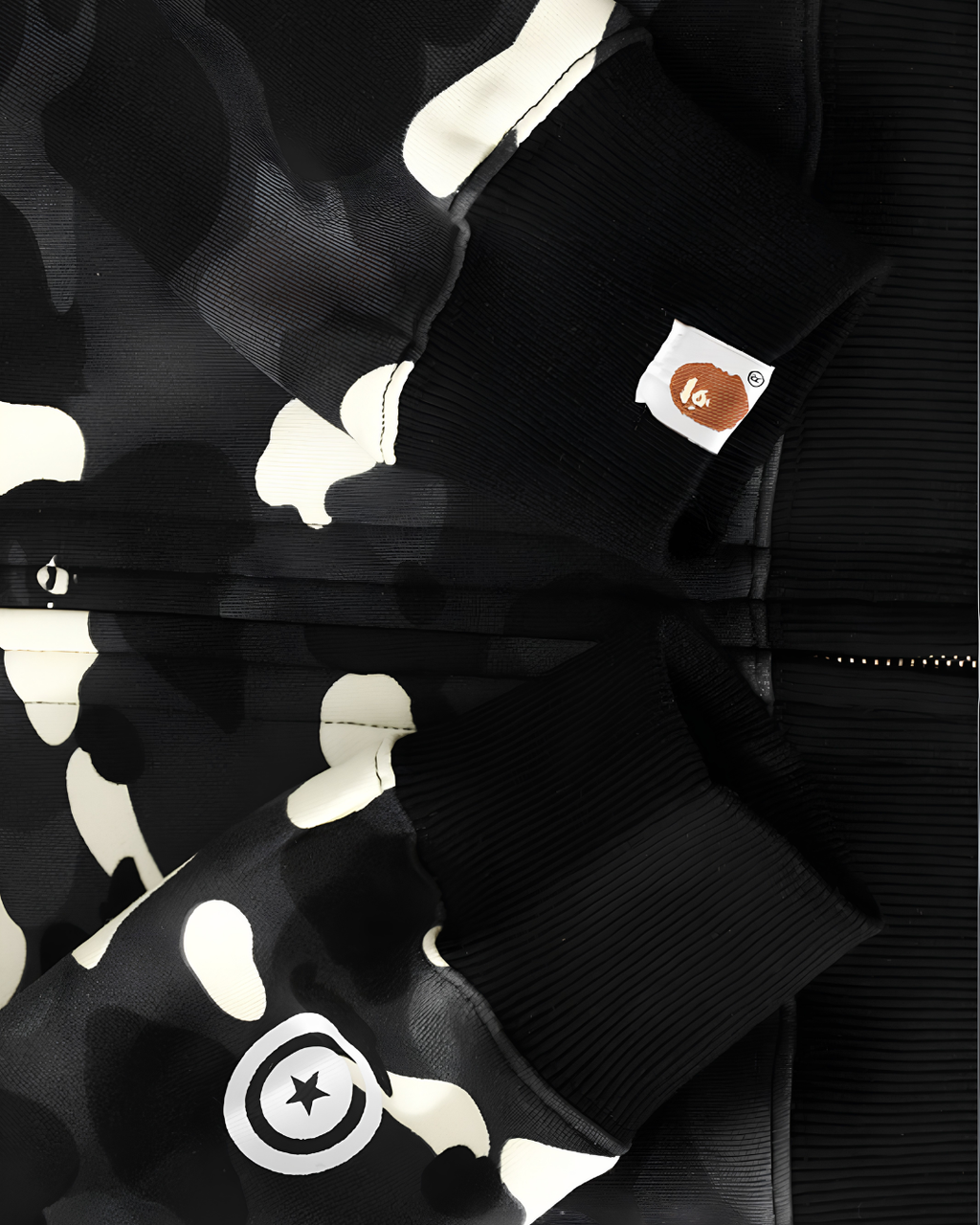 HOODIE ZIPPER BAPE SHARK CITY DOBLE GORRO