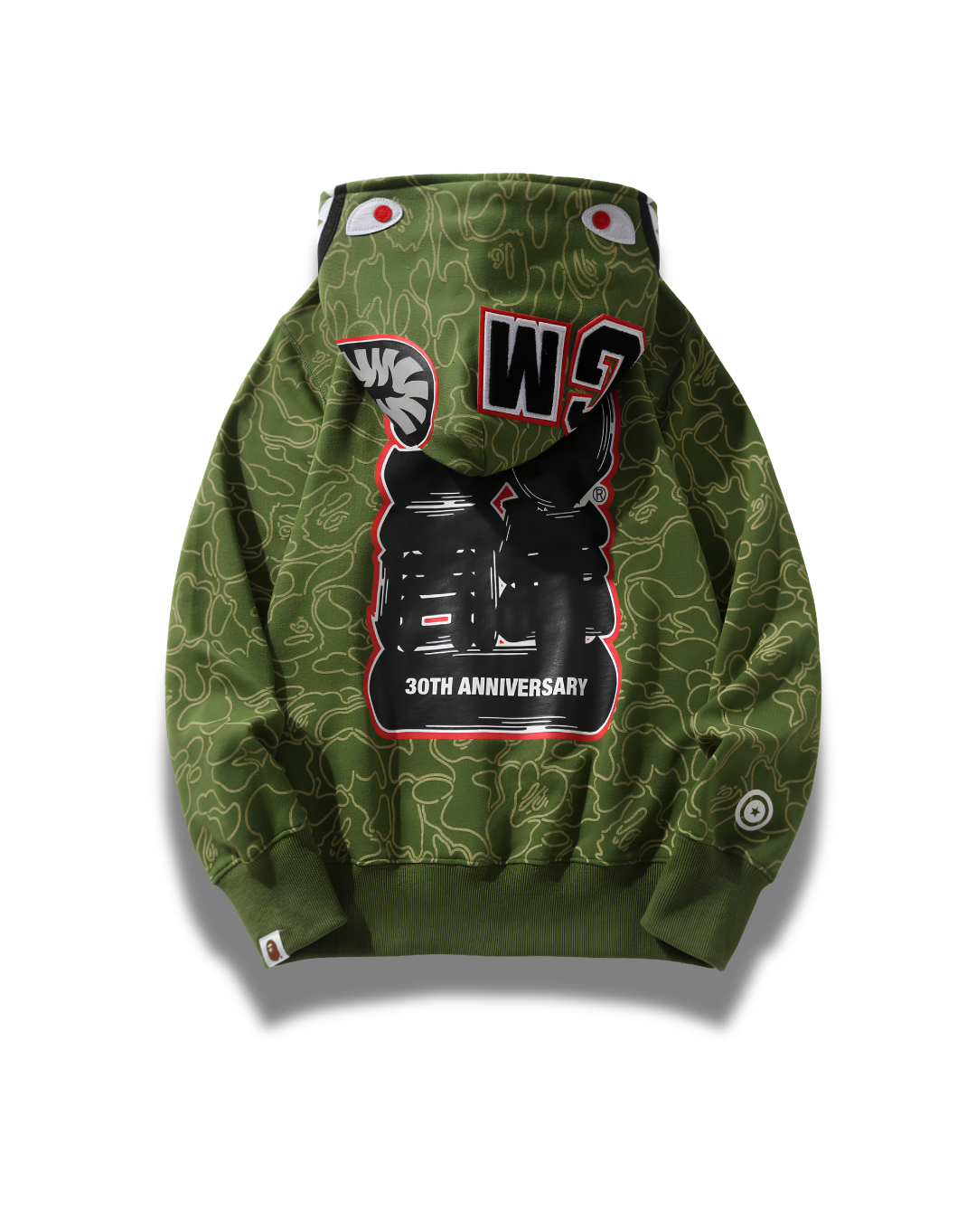 HOODIE ZIPPER BAPE 30TH ANNIVERSARY