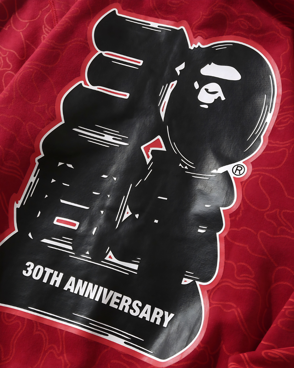 HOODIE ZIPPER BAPE 30TH ANNIVERSARY
