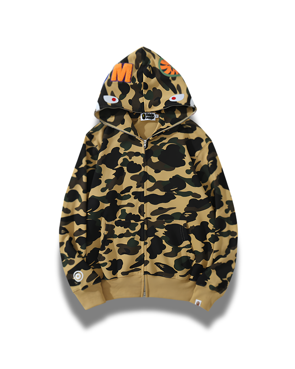 HOODIE ZIPPER BAPE SHARK 1ST CAMO