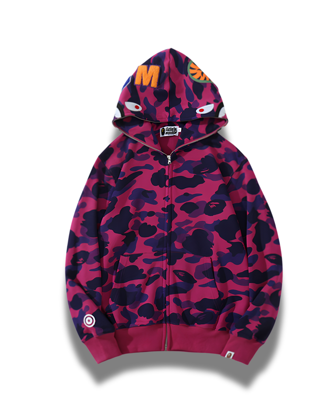 HOODIE ZIPPER BAPE SHARK 1ST CAMO