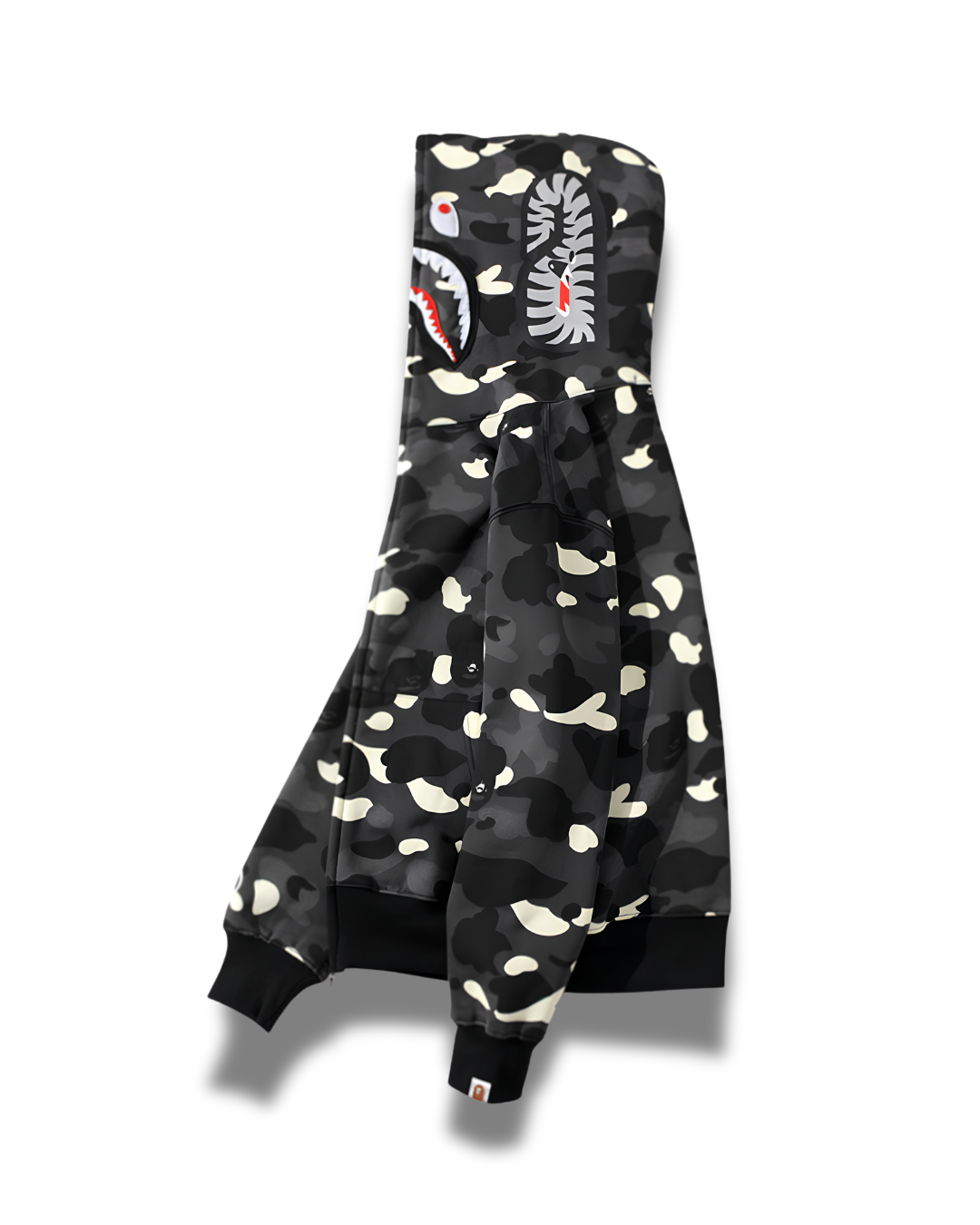 HOODIE ZIPPER BAPE SHARK CITY CAMO