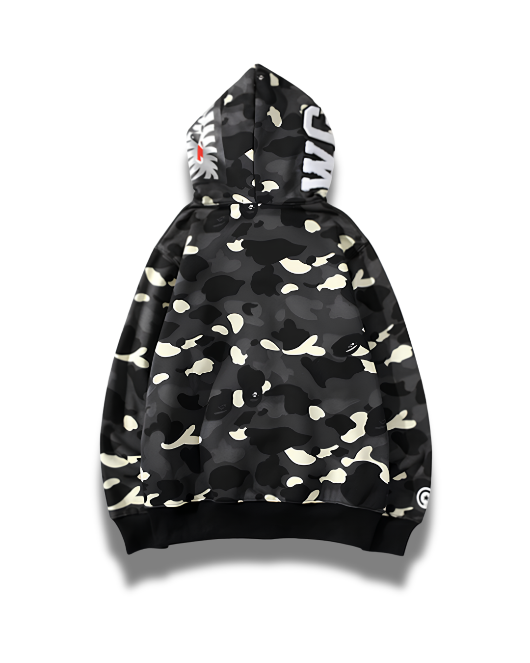 HOODIE ZIPPER BAPE SHARK CITY CAMO