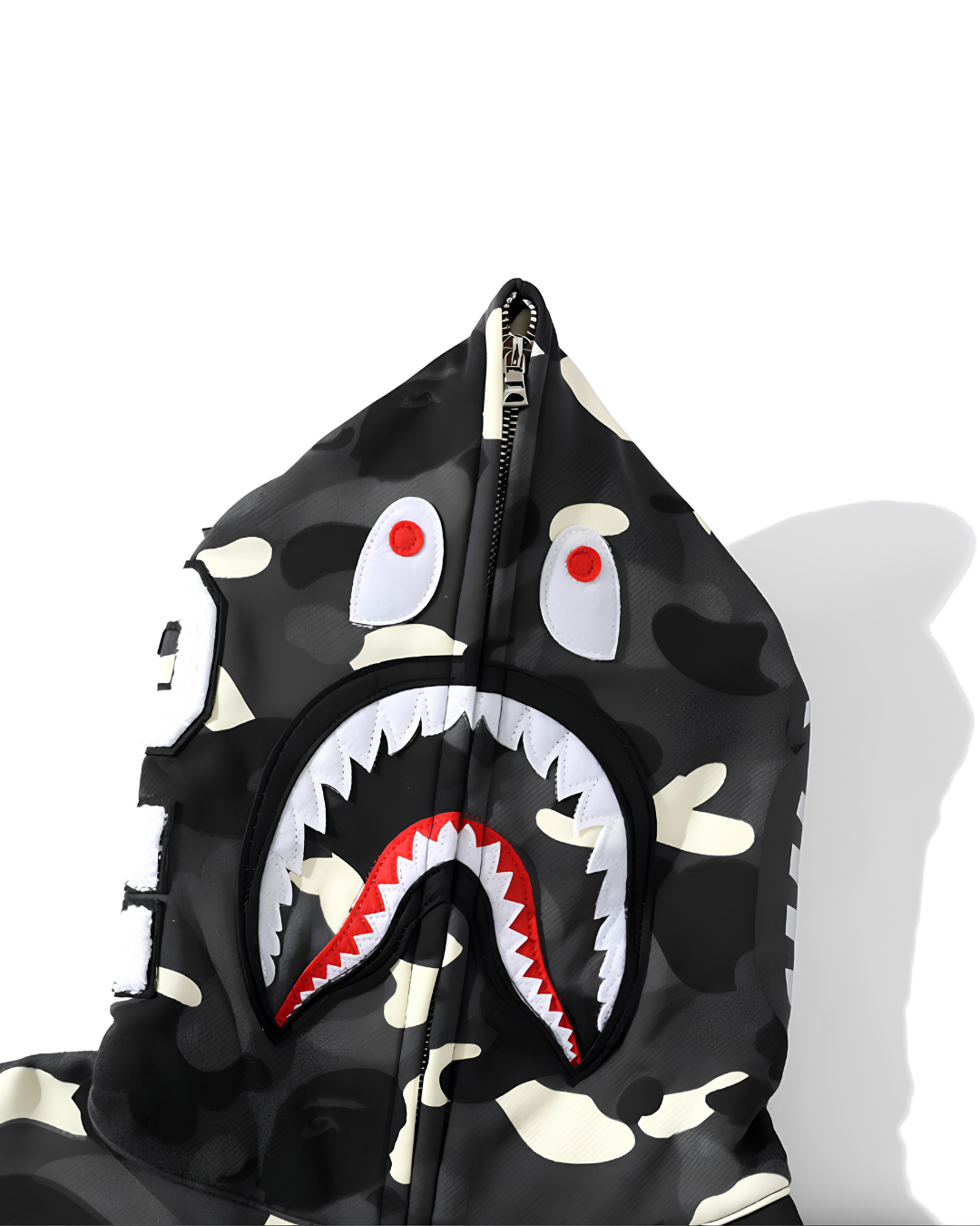 HOODIE ZIPPER BAPE SHARK CITY CAMO