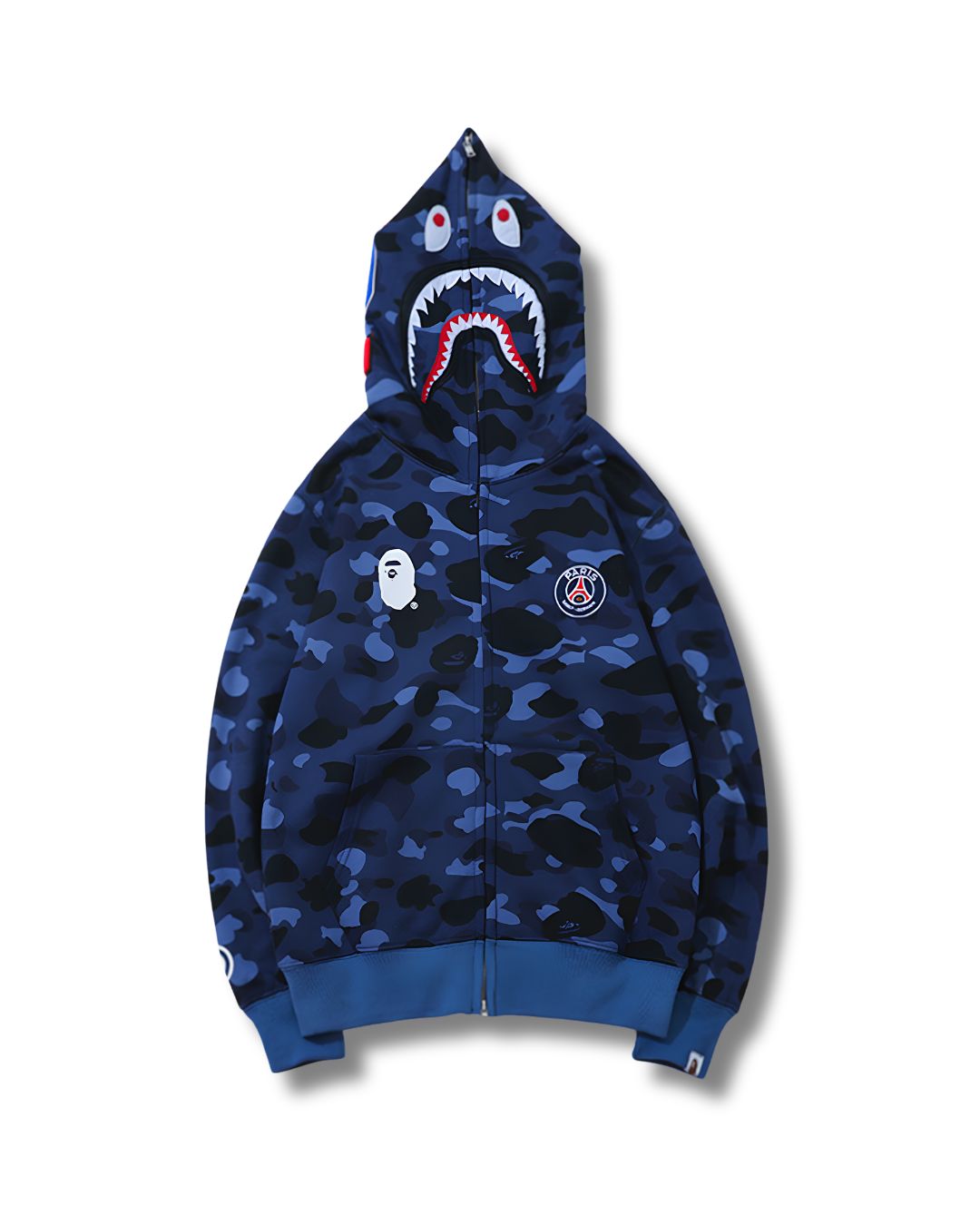 HOODIE ZIPPER BAPE X PSG