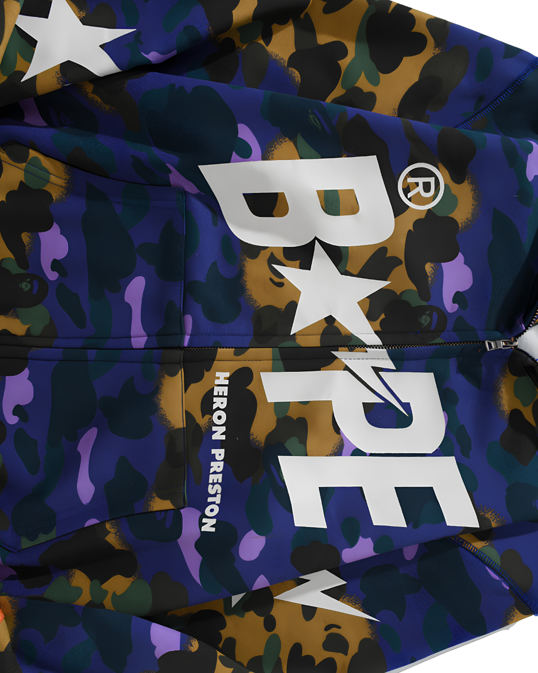 HOODIE ZIPPER BAPE X HERON PRESTON MIX