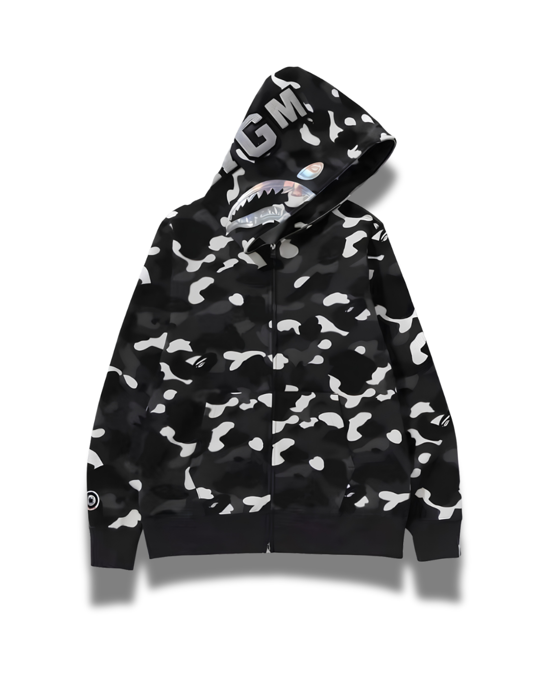 HOODIE ZIPPER BAPE SHARK CITY CAMO 2ND