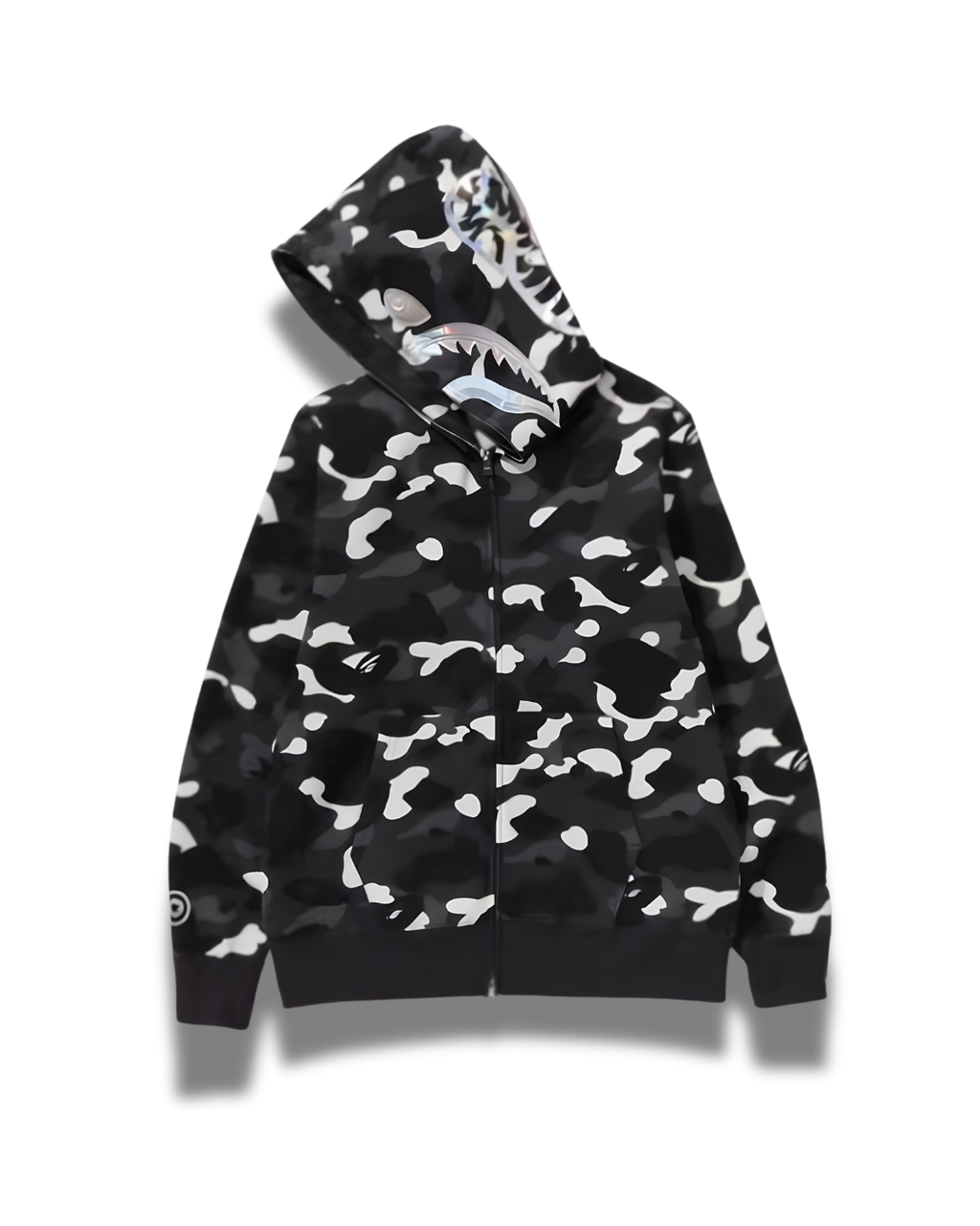 HOODIE ZIPPER BAPE SHARK CITY CAMO 2ND