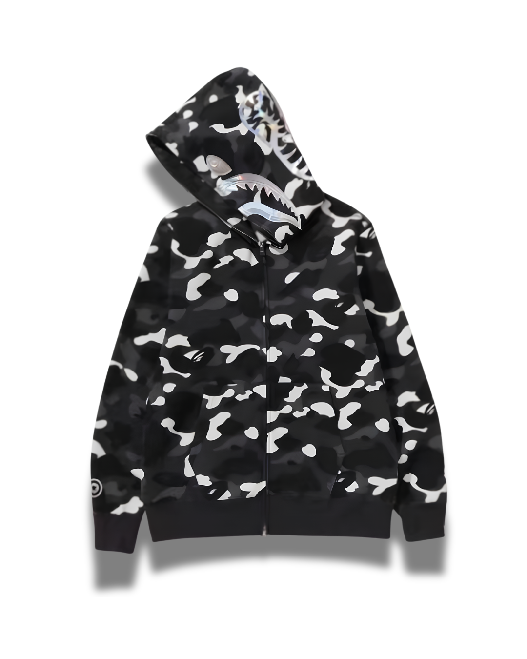 HOODIE ZIPPER BAPE SHARK CITY CAMO 2ND