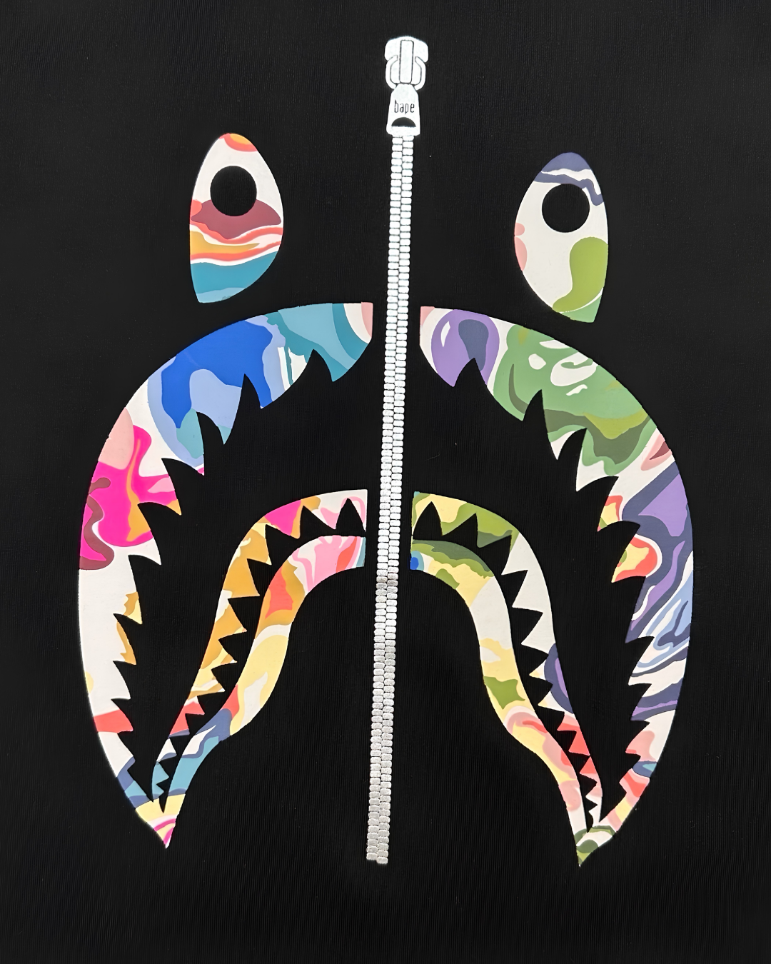 PLAYERA BAPE SHARK MOSAICO