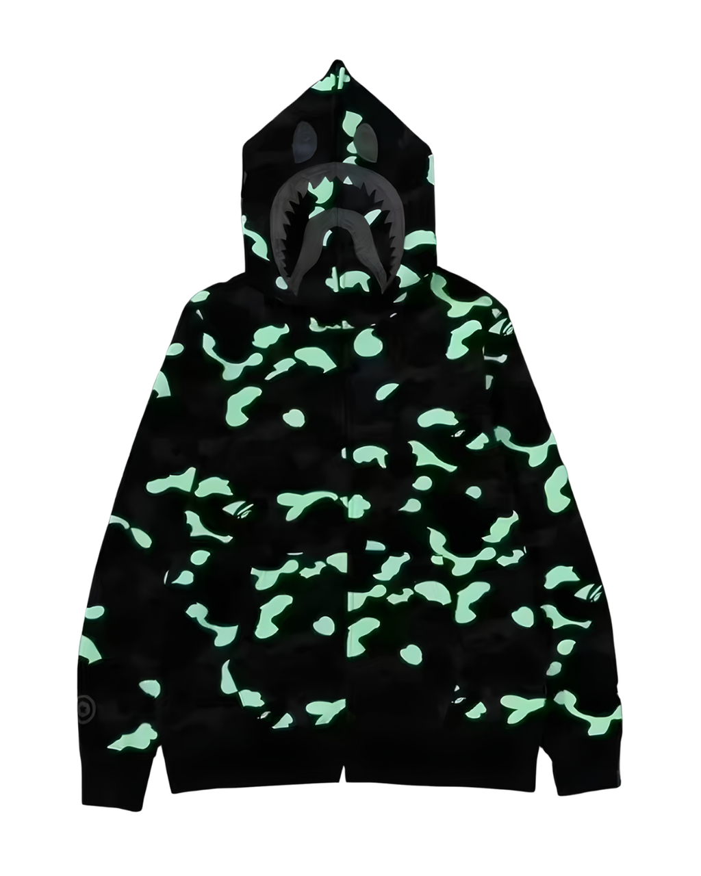 HOODIE ZIPPER BAPE SHARK CITY CAMO 2ND