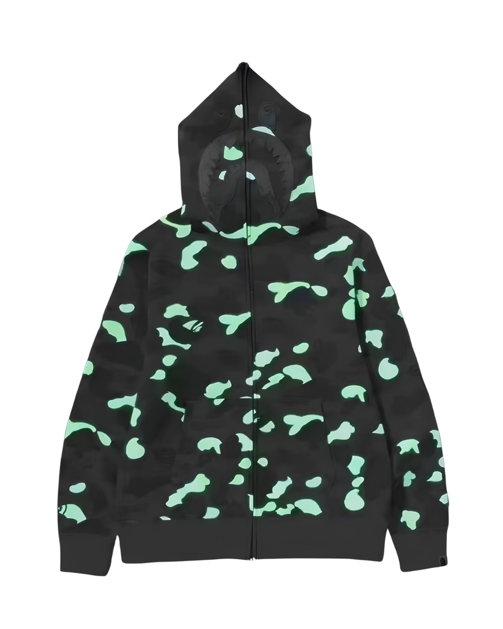 HOODIE ZIPPER BAPE SHARK CITY CAMO 2ND