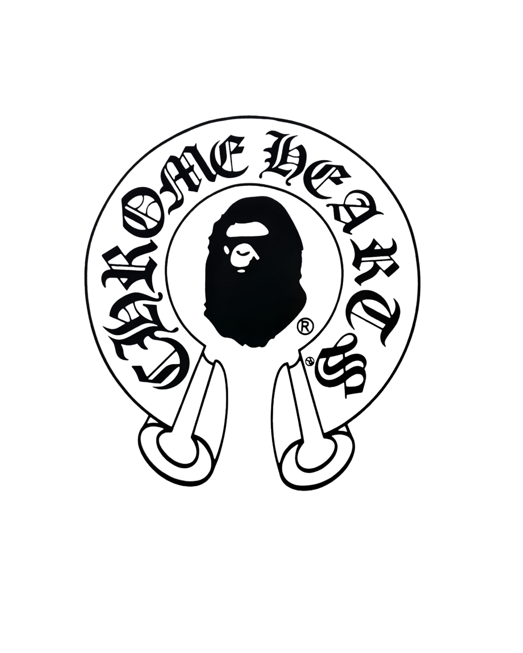PLAYERA BAPE X CHROME HEARTS