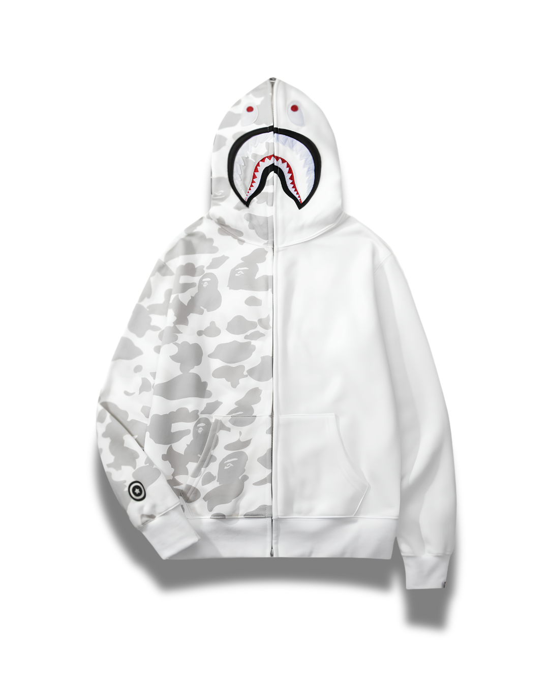 HOODIE ZIPPER BAPE SHARK CITY CAMO