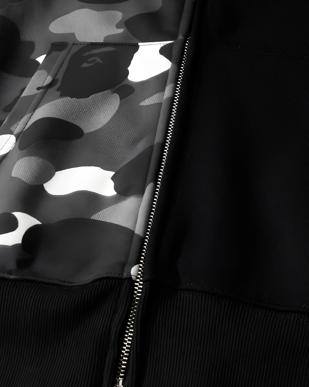 HOODIE ZIPPER BAPE SHARK CITY CAMO