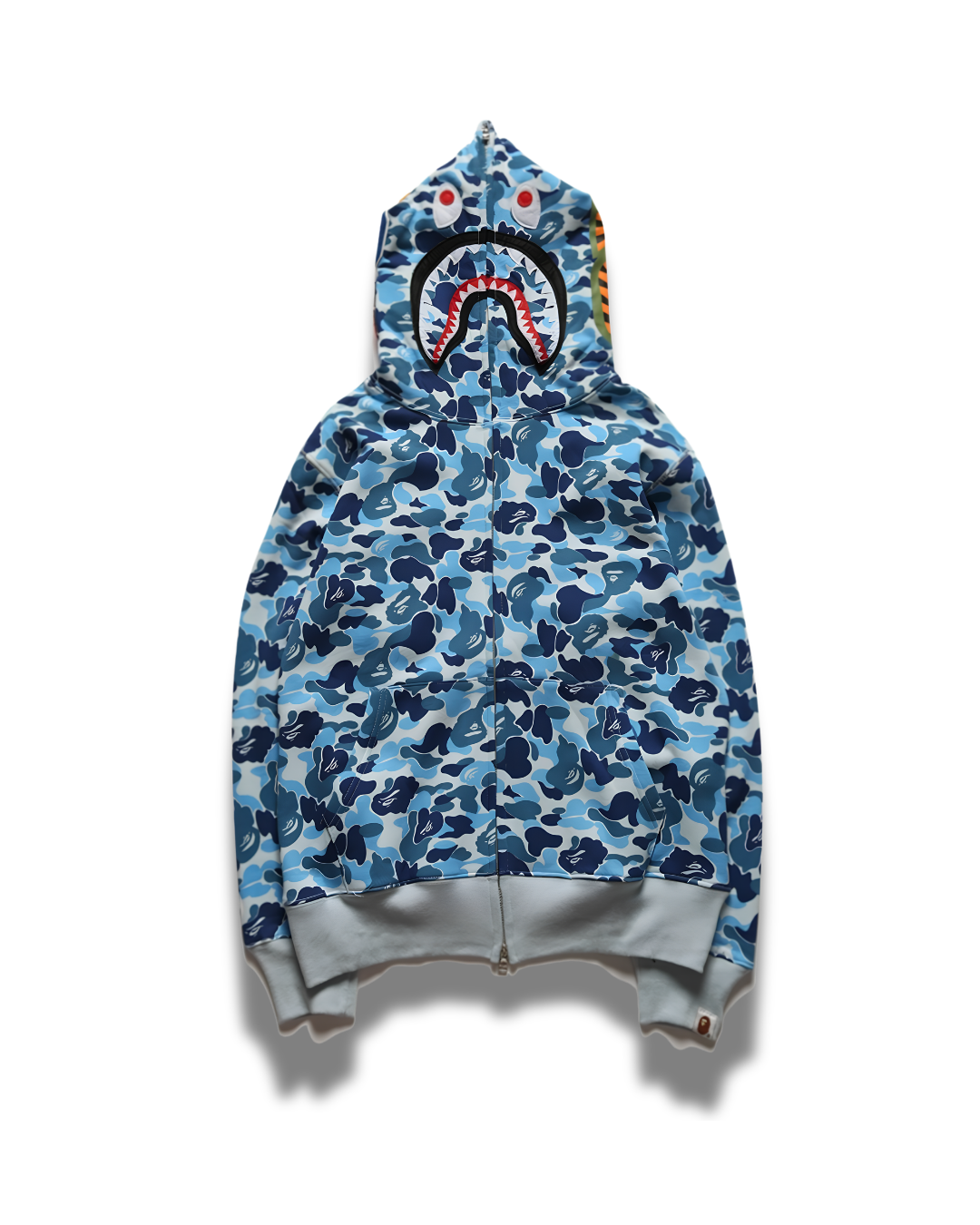 HOODIE ZIPPER BAPE SHARK ABC CAMO