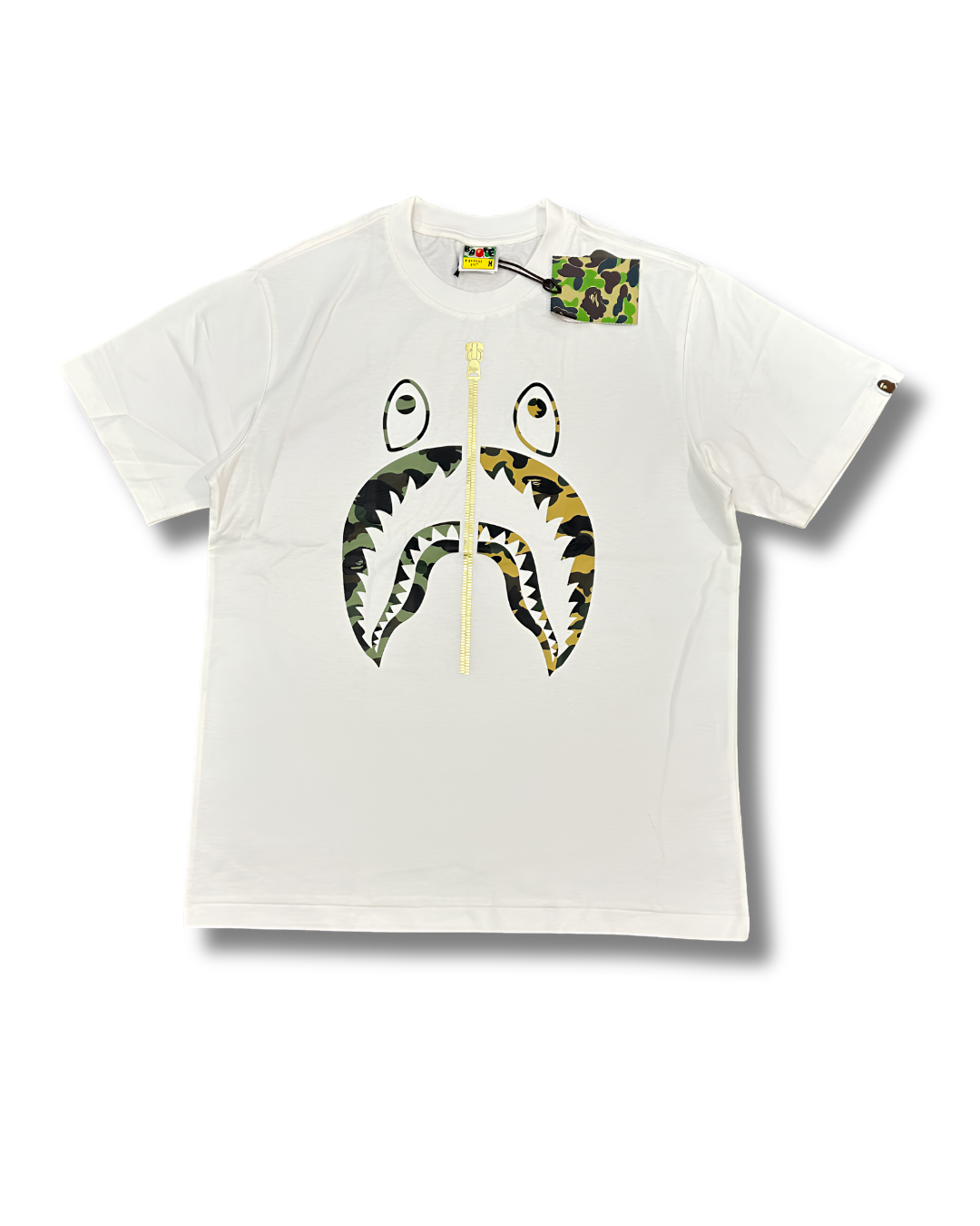 PLAYERA BAPE SHARK GOLDEN CAMO
