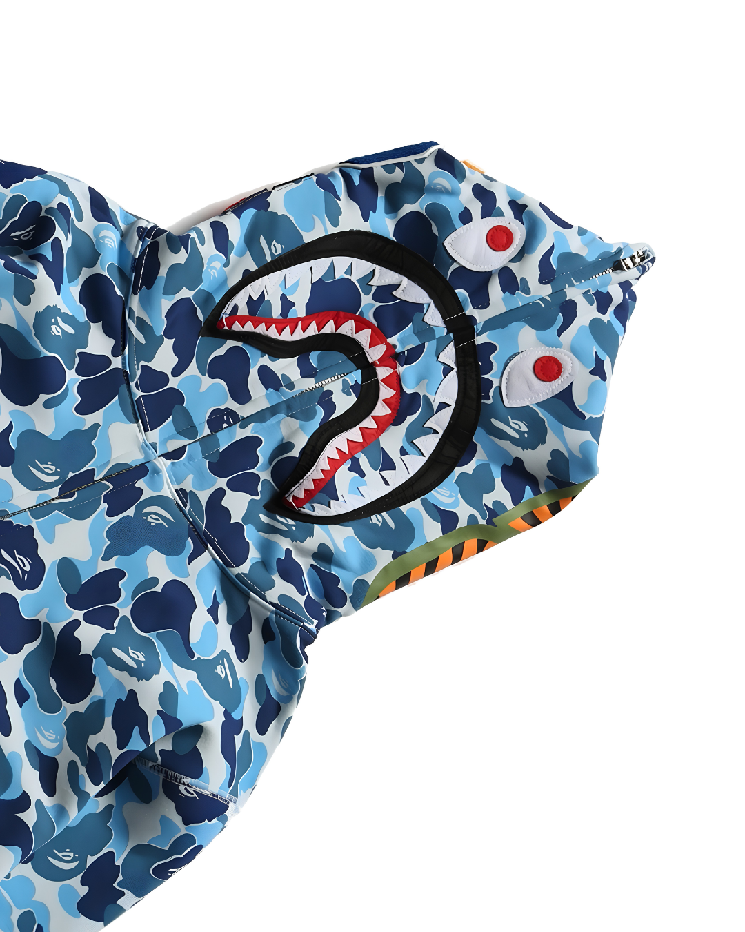 HOODIE ZIPPER BAPE SHARK ABC CAMO