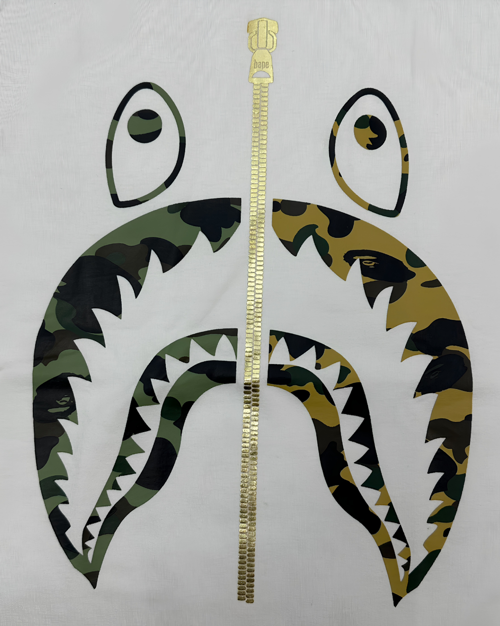 PLAYERA BAPE SHARK GOLDEN CAMO