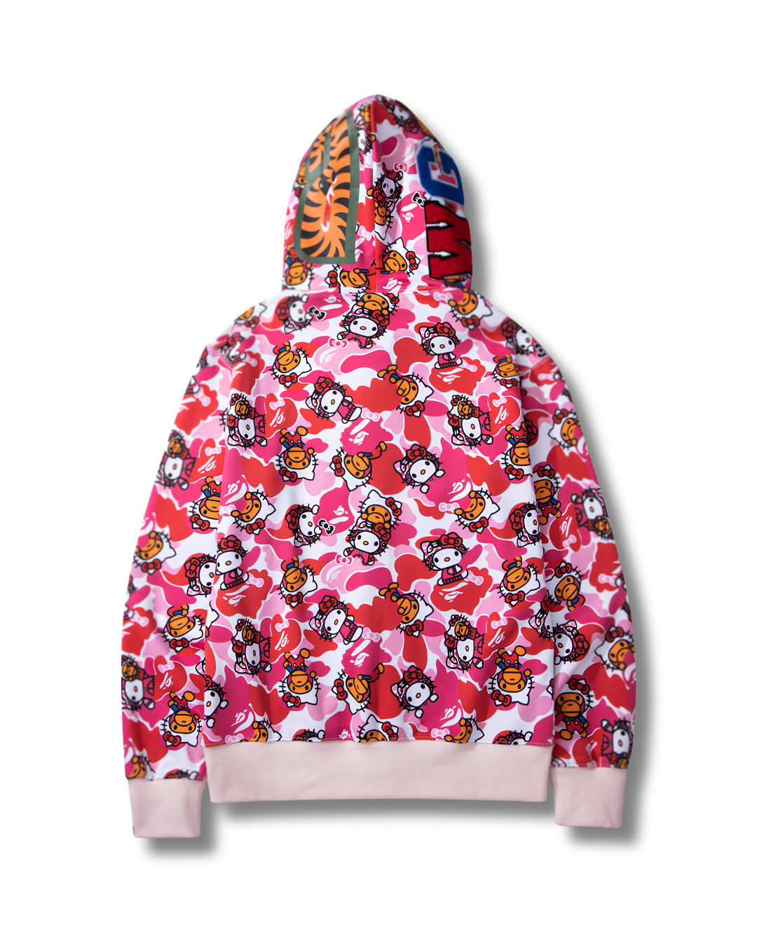 HOODIE ZIPPER BAPE SHARK X HELLO KITTY