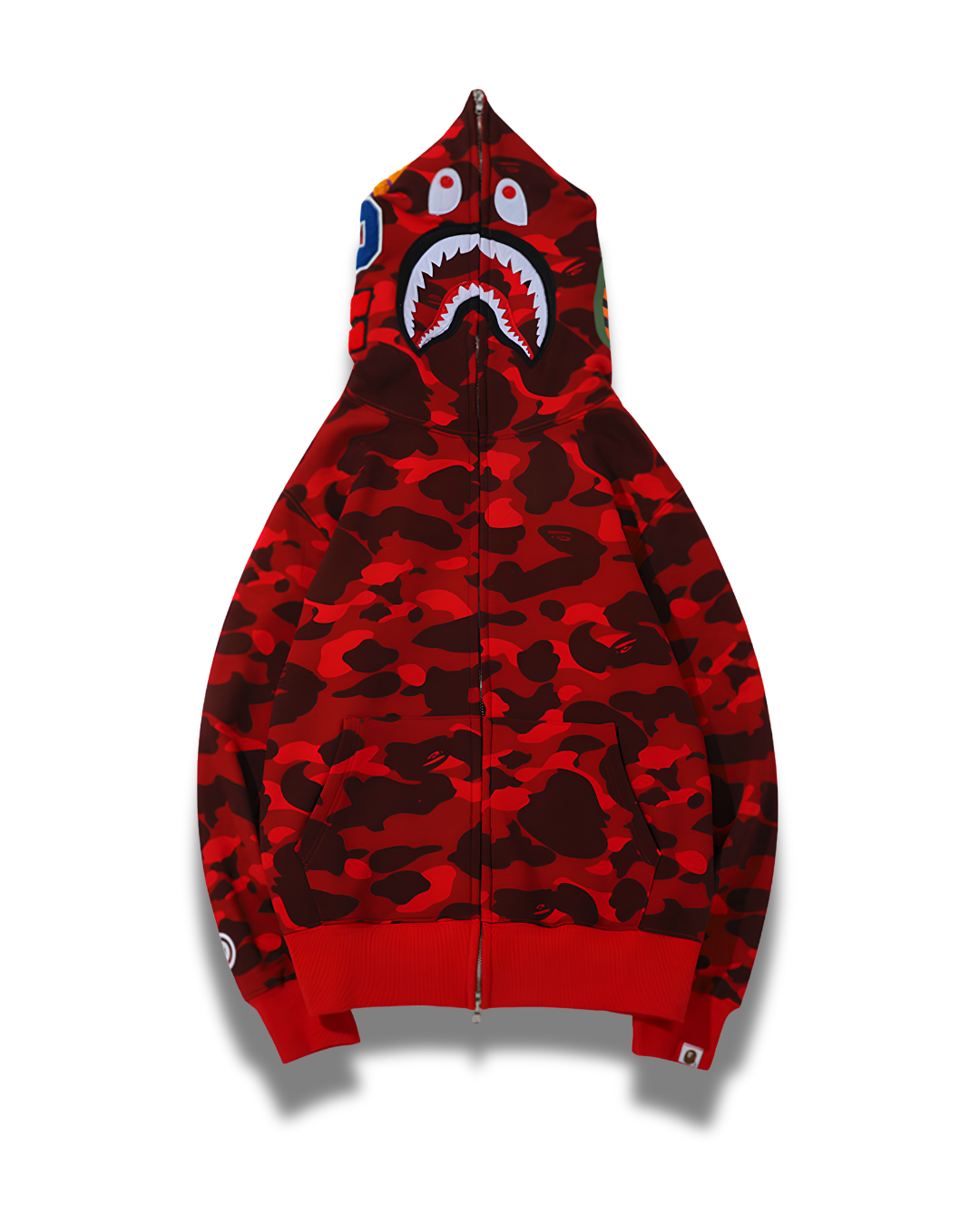 HOODIE ZIPPER BAPE SHARK 1ST CAMO