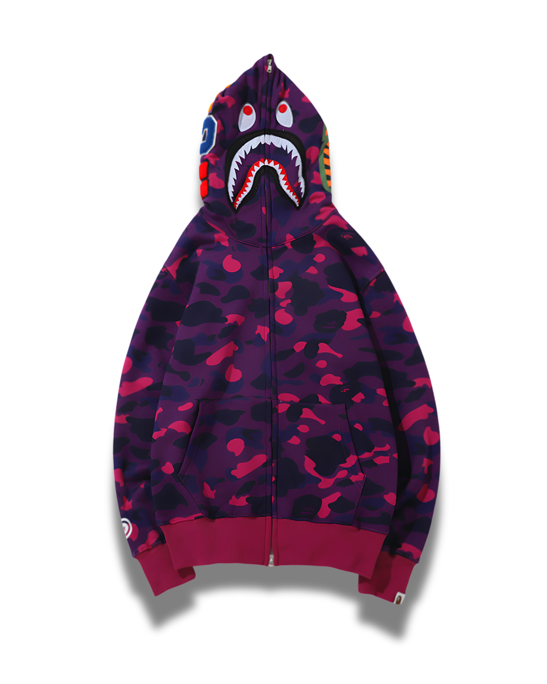 HOODIE ZIPPER BAPE SHARK 1ST CAMO