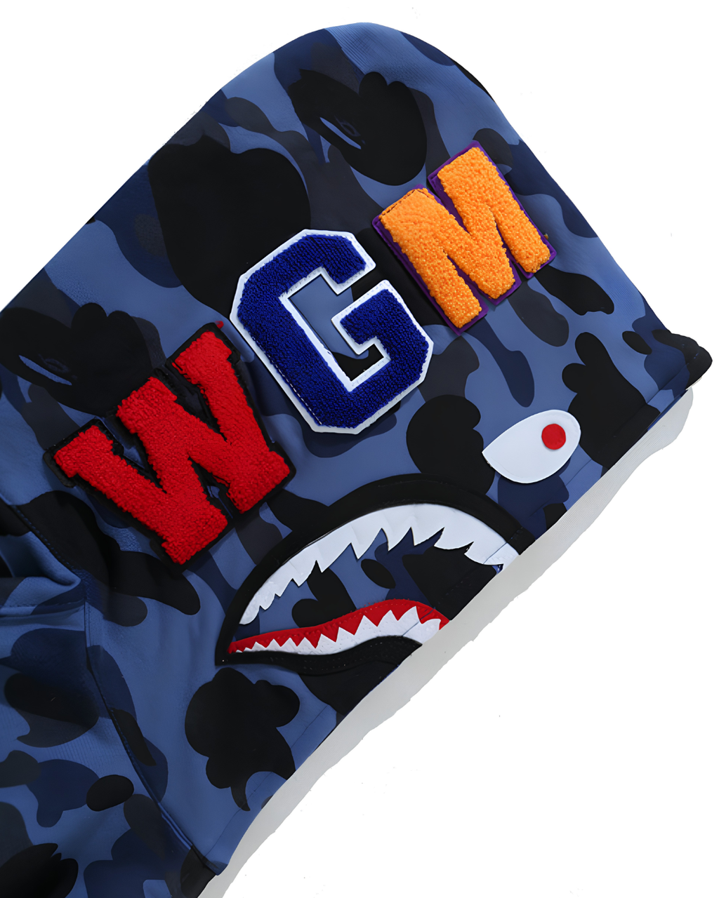 HOODIE ZIPPER BAPE SHARK 1ST CAMO