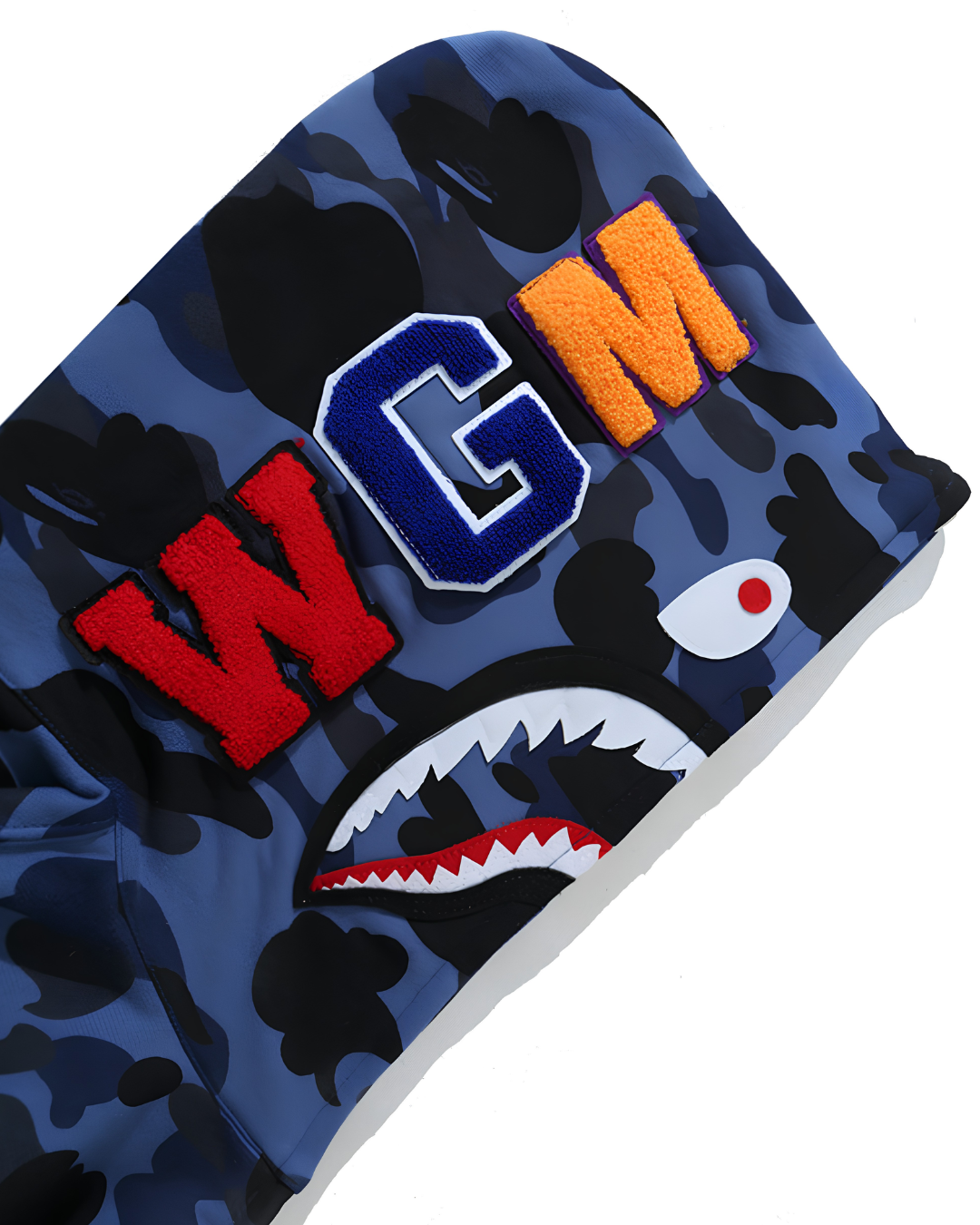 HOODIE ZIPPER BAPE SHARK 1ST CAMO