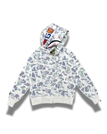 HOODIE ZIPPER BAPE SHARK SPACE CAMO