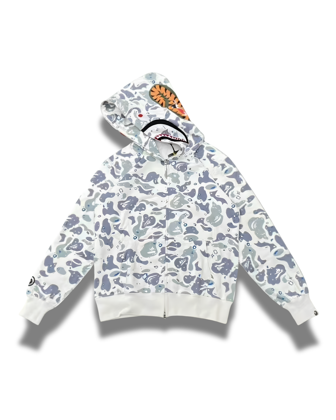 HOODIE ZIPPER BAPE SHARK SPACE CAMO