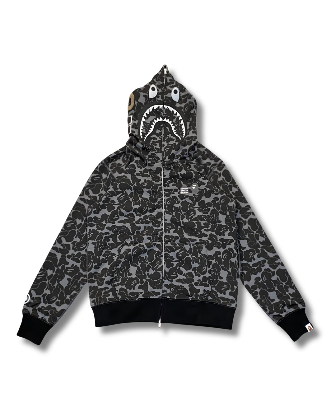 HOODIE ZIPPER BAPE SHARK X DOVER STREET MARKET