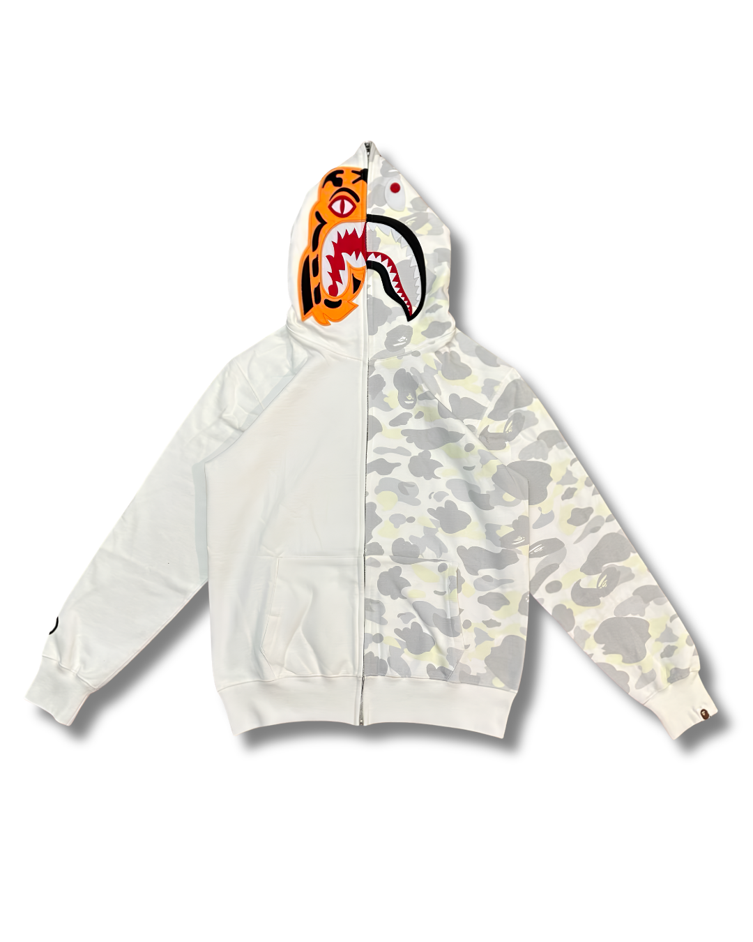 HOODIE ZIPPER BAPE TIGER SHARK CITY CAMO