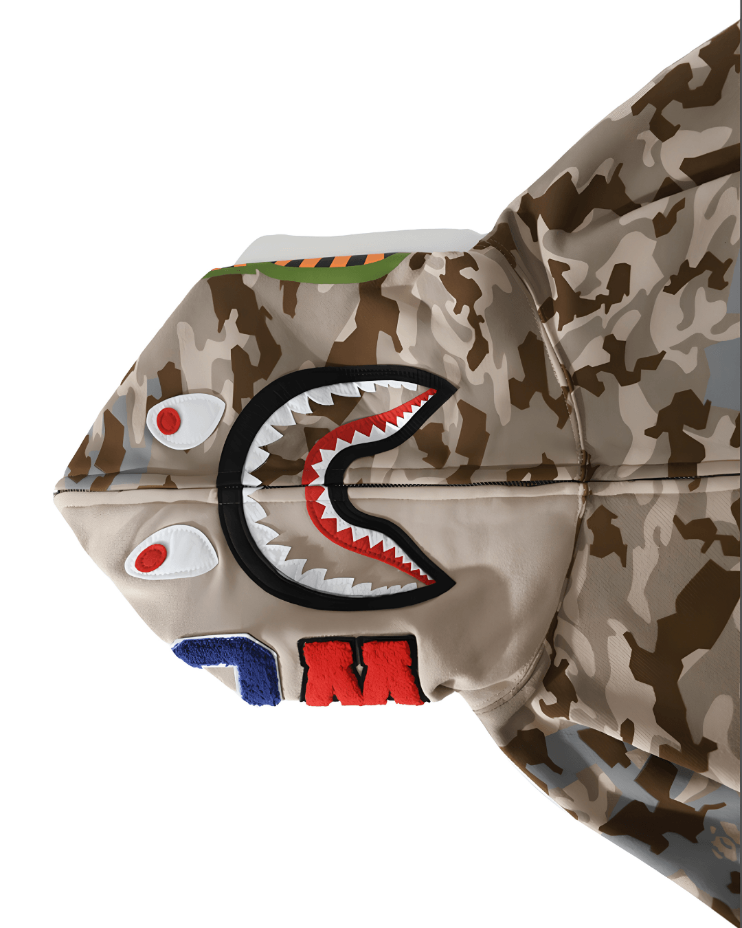 HOODIE ZIPPER BAPE SAND CAMO