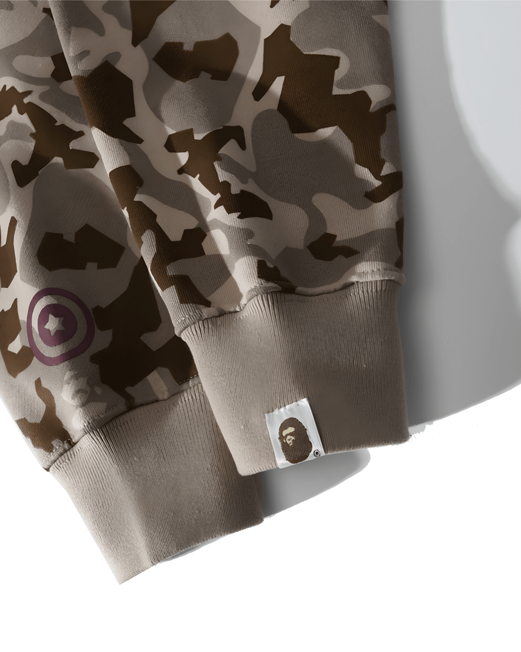 HOODIE ZIPPER BAPE SAND CAMO