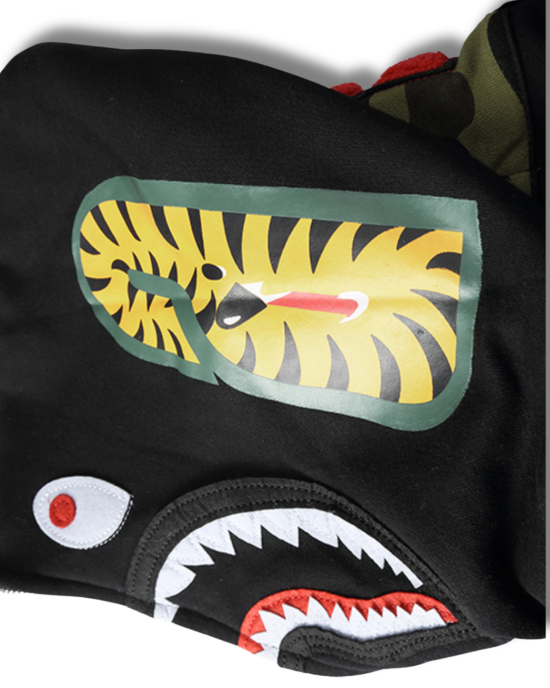 HOODIE ZIPPER BAPE SHARK CAMO