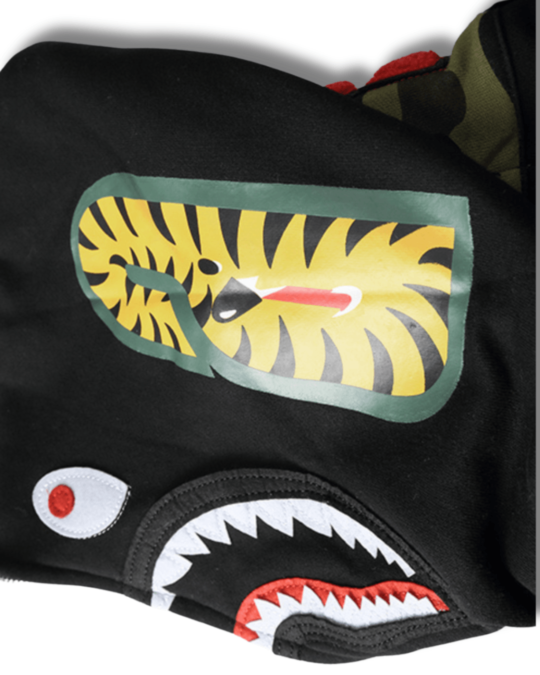 HOODIE ZIPPER BAPE SHARK CAMO
