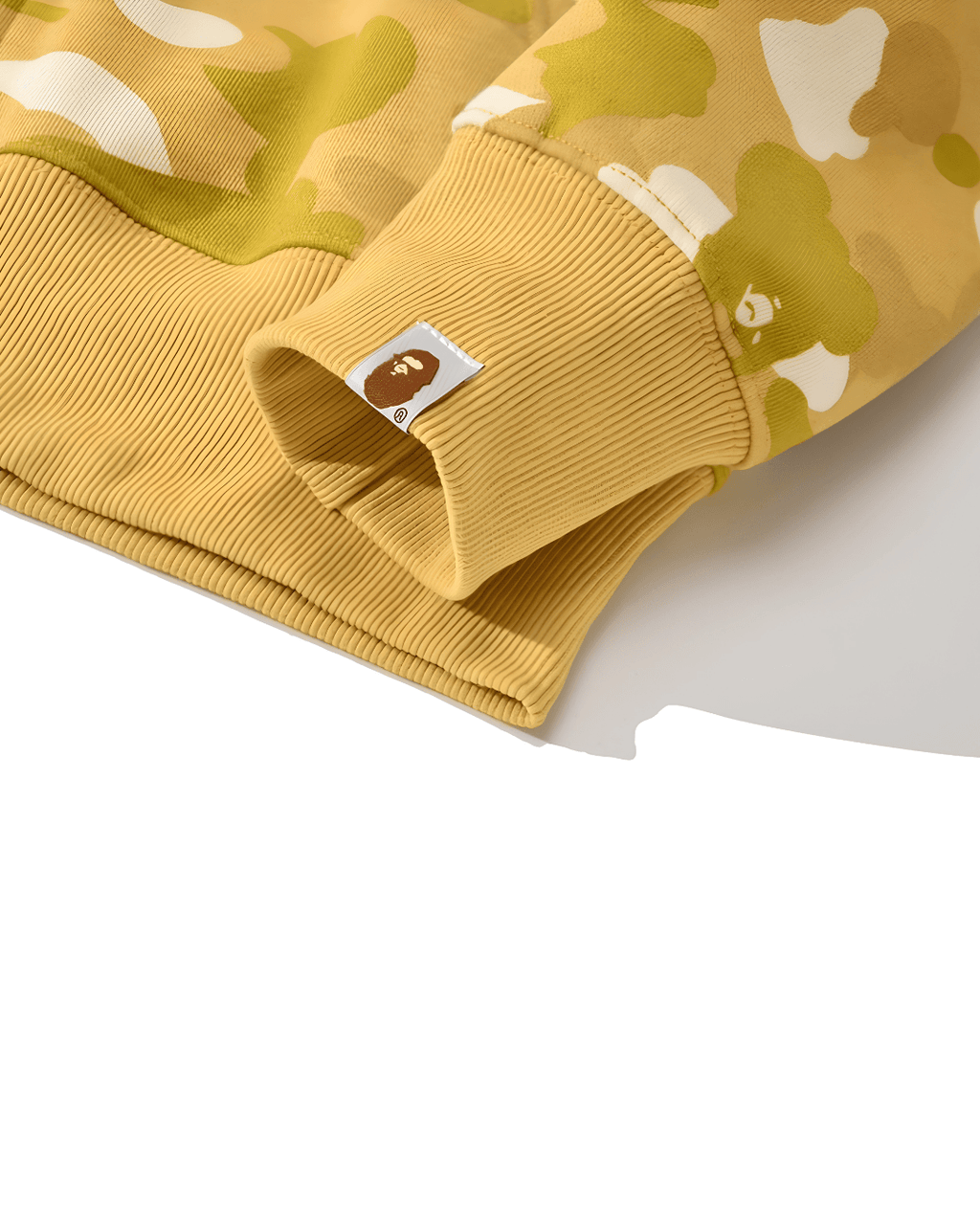 HOODIE ZIPPER BAPE SHARK GOLD DOBLE GORRO