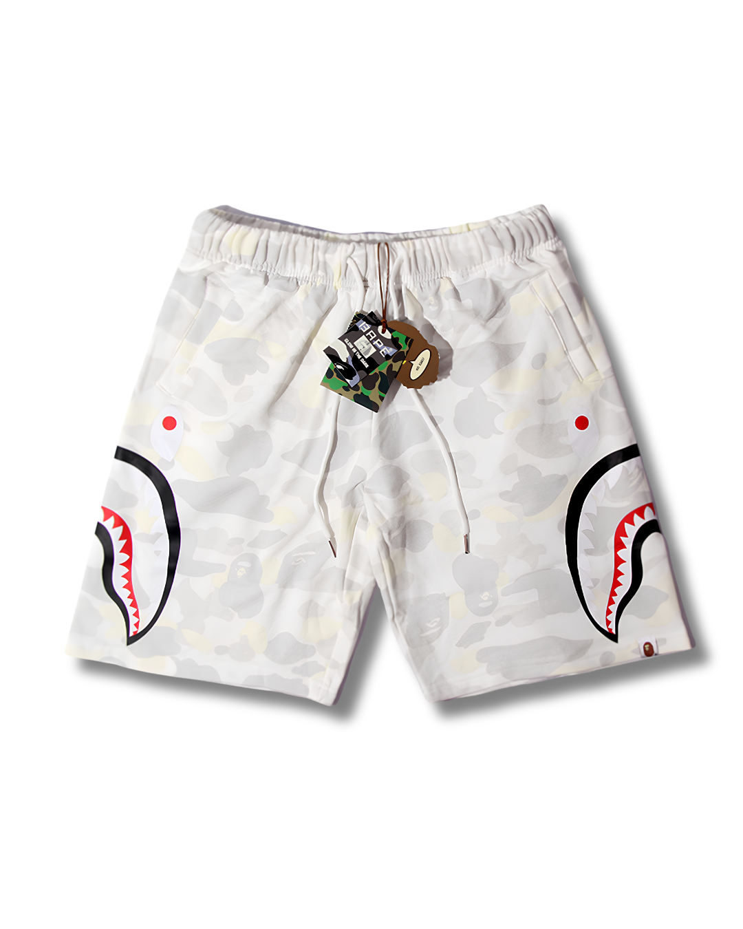 SHORT BAPE DOBLE SHARK CAMO