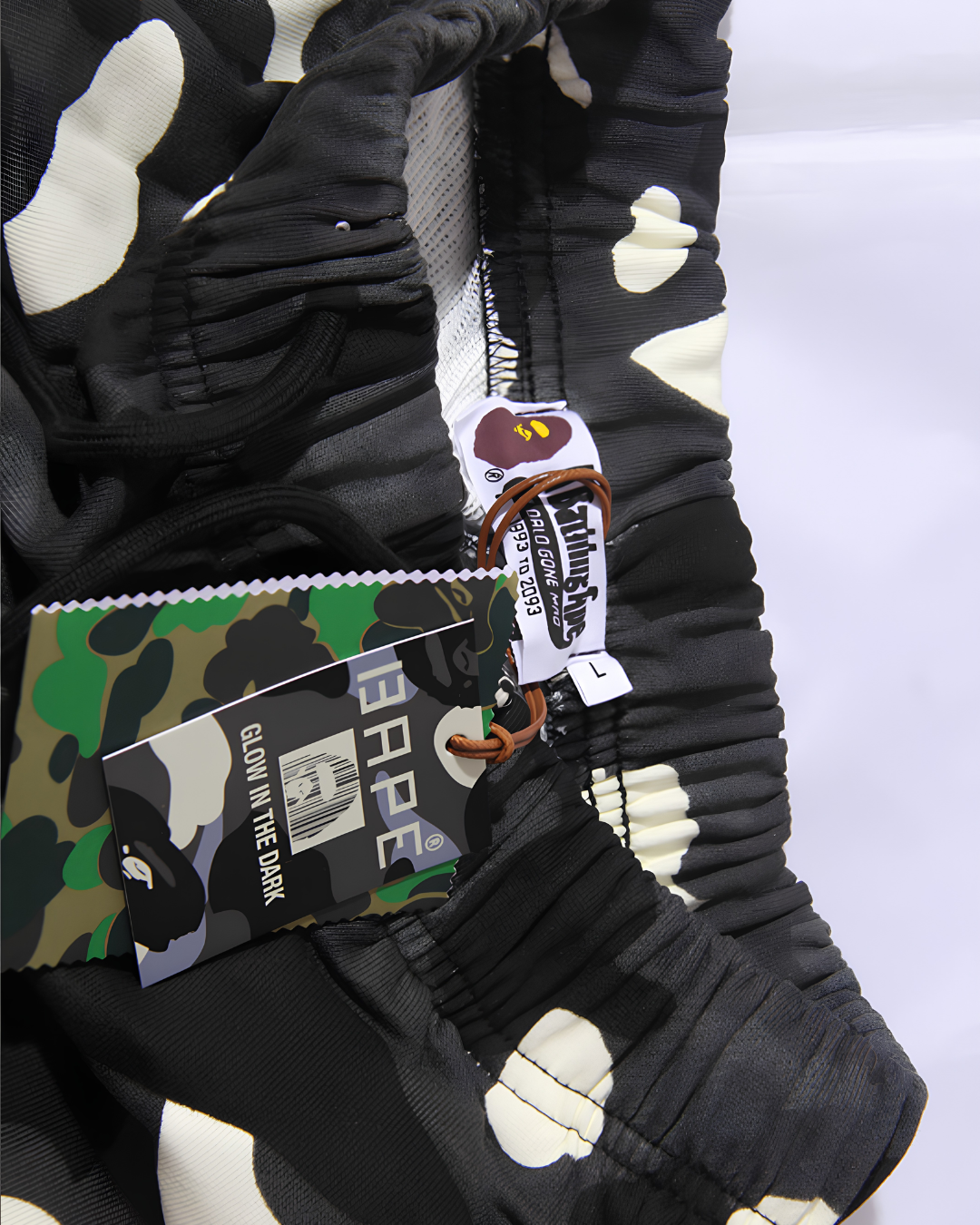 SHORT BAPE DOBLE SHARK CAMO
