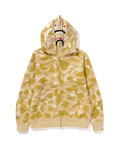 HOODIE ZIPPER BAPE SHARK GOLD DOBLE GORRO