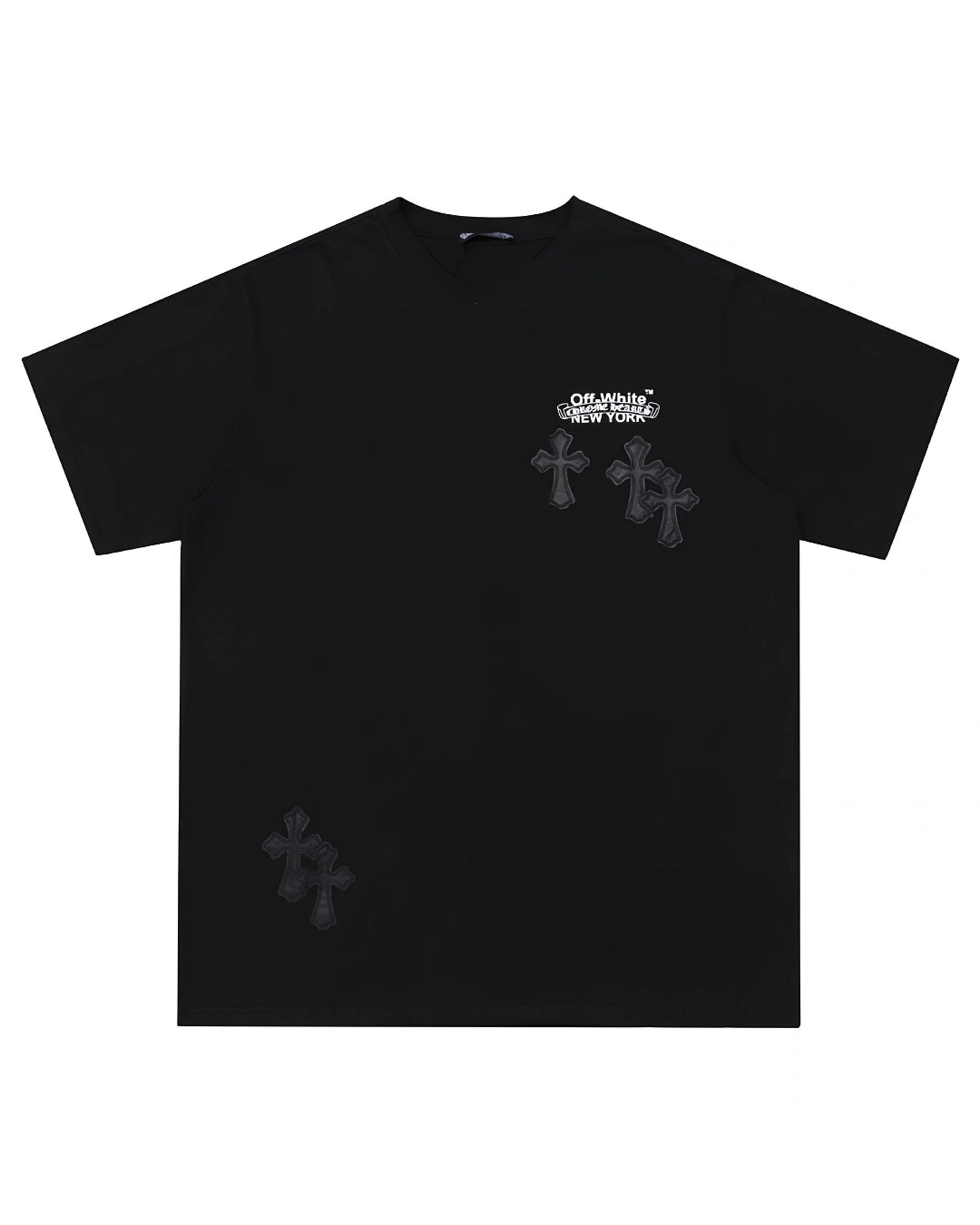 PLAYERA CHROME HEARTS X OFF-WHITE
