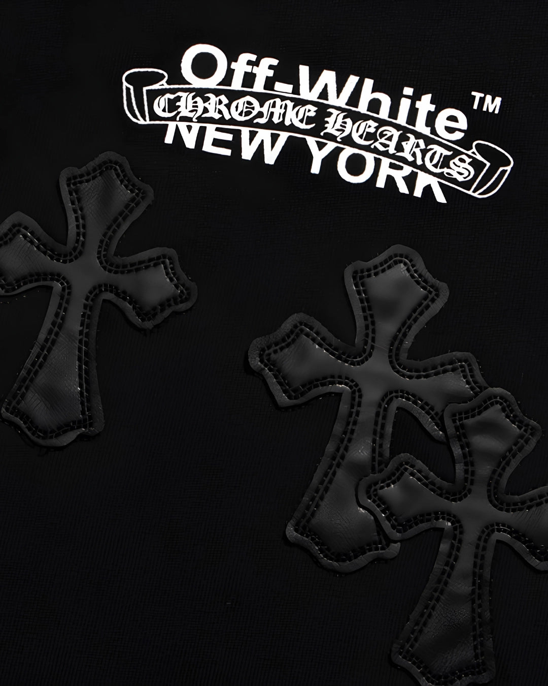 PLAYERA CHROME HEARTS X OFF-WHITE