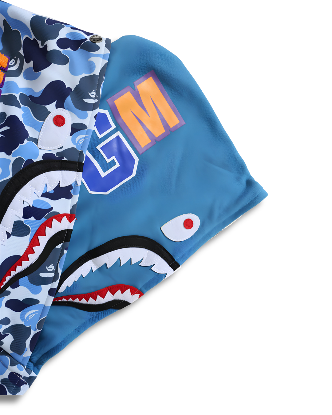 HOODIE ZIPPER BAPE SHARK ABC DOBLE GORRO