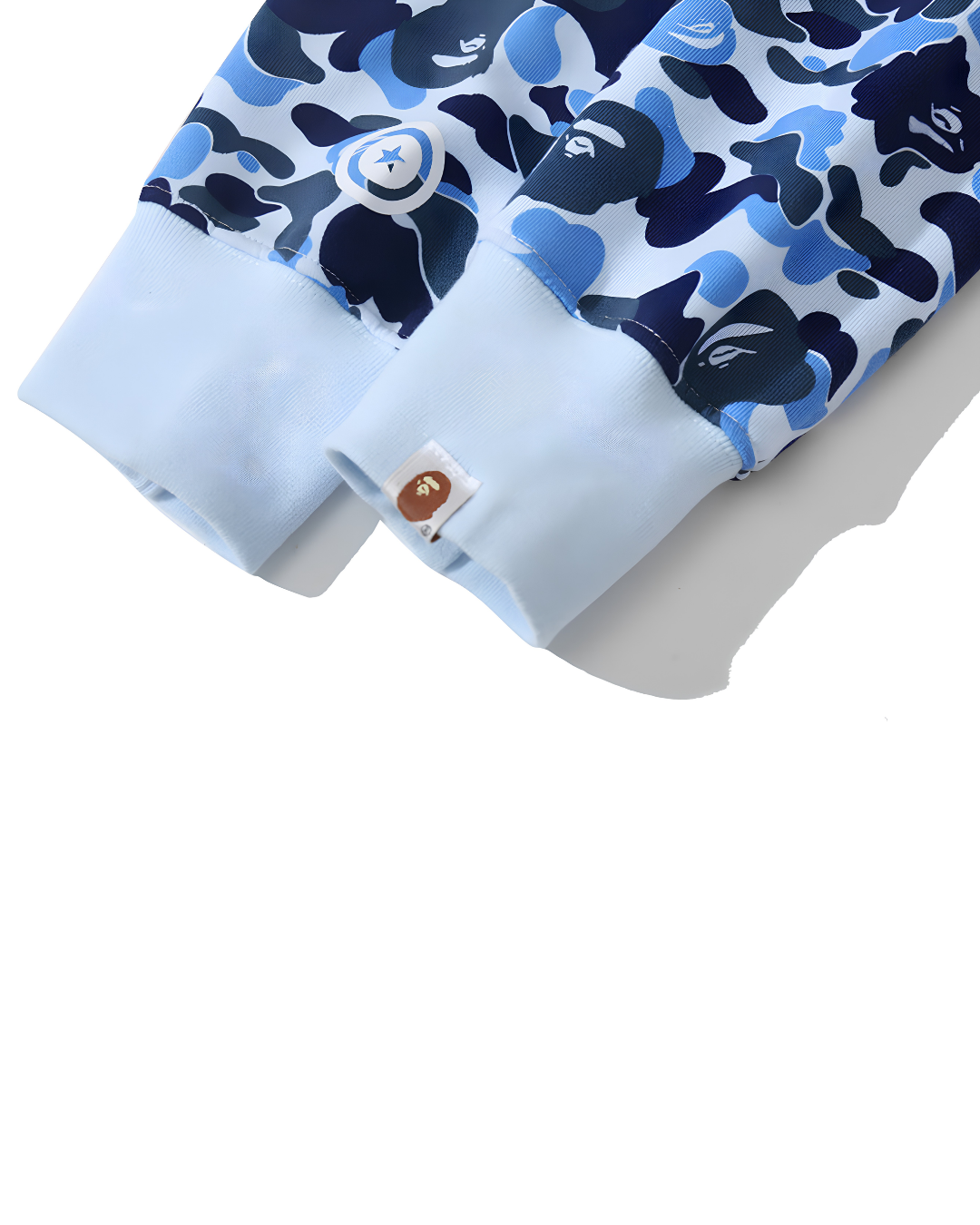HOODIE ZIPPER BAPE SHARK ABC DOBLE GORRO