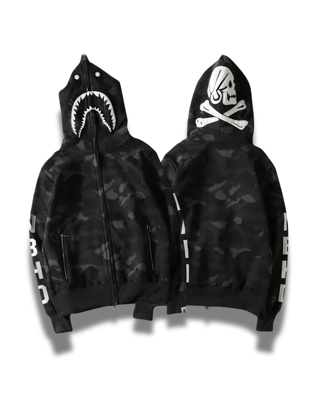 HOODIE ZIPPER BAPE X NEIGHBORHOOD